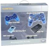 Sunflex - Playstation 1 Accessories Bundle Im Kartonkoffer (2 Controller / Memory Card / Multi Tap / RGB Kabel & Verlngerungs Kabel) (Siehe Info unten) 