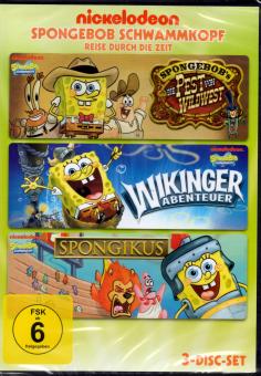 Sponge Bob Schwammkopf - Reise Durch Die Zeit (3 Filme auf 3 DVD) 