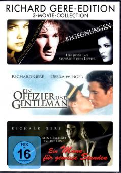 Richard Gere Edition (Begegnungen & Ein Offizier Und Gentleman & Ein Mann Fr Gewisse Stunden)  (3 Filme auf 3 DVD) 