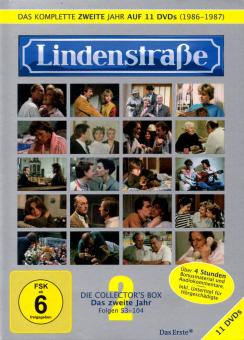 Lindenstrasse: Das Komplette 2. Jahr - Box (Folge 53 - 104 / 11 DVD) 