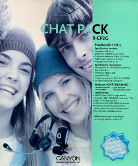 Canyon CNR-CP2G - Chat Pack (Webcam & Headset) (Siehe Info unten) 