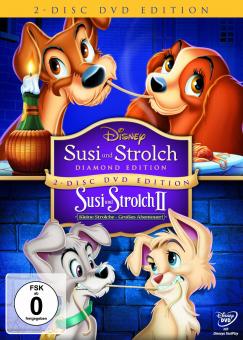 Susi Und Strolch 1 & 2 (Disney) (2 DVD) (Klassik-Version) (Animation) 